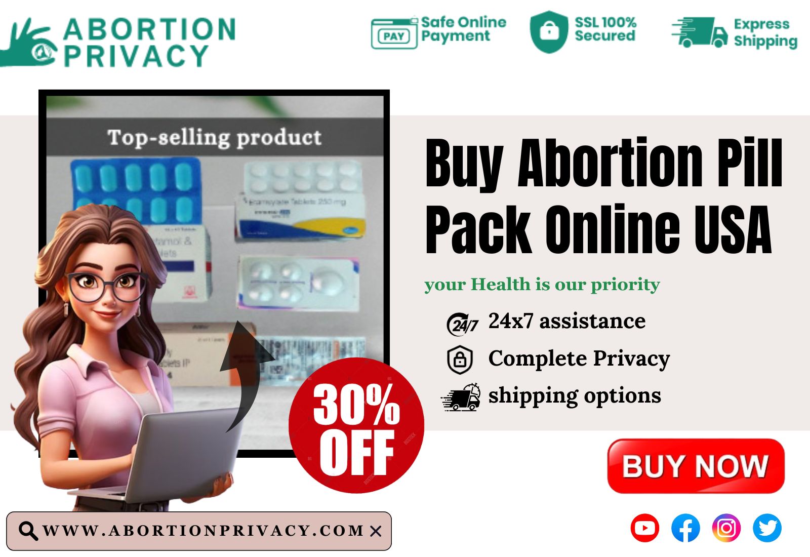 Buy Abortion Pill Pack Online USA | Easy & Safe Pregnancy Termination