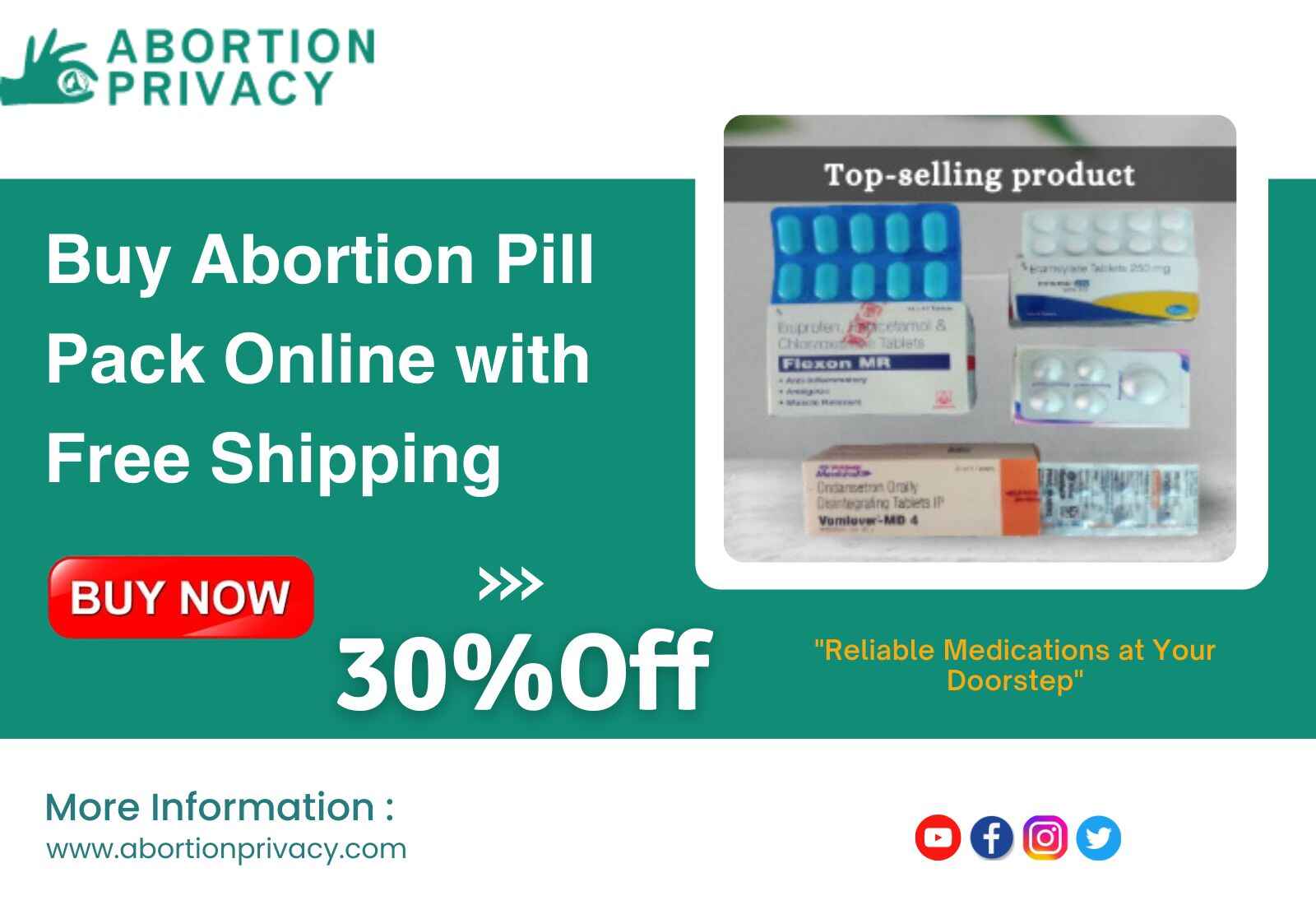 Buy Abortion Pill Pack Online with Free Shipping