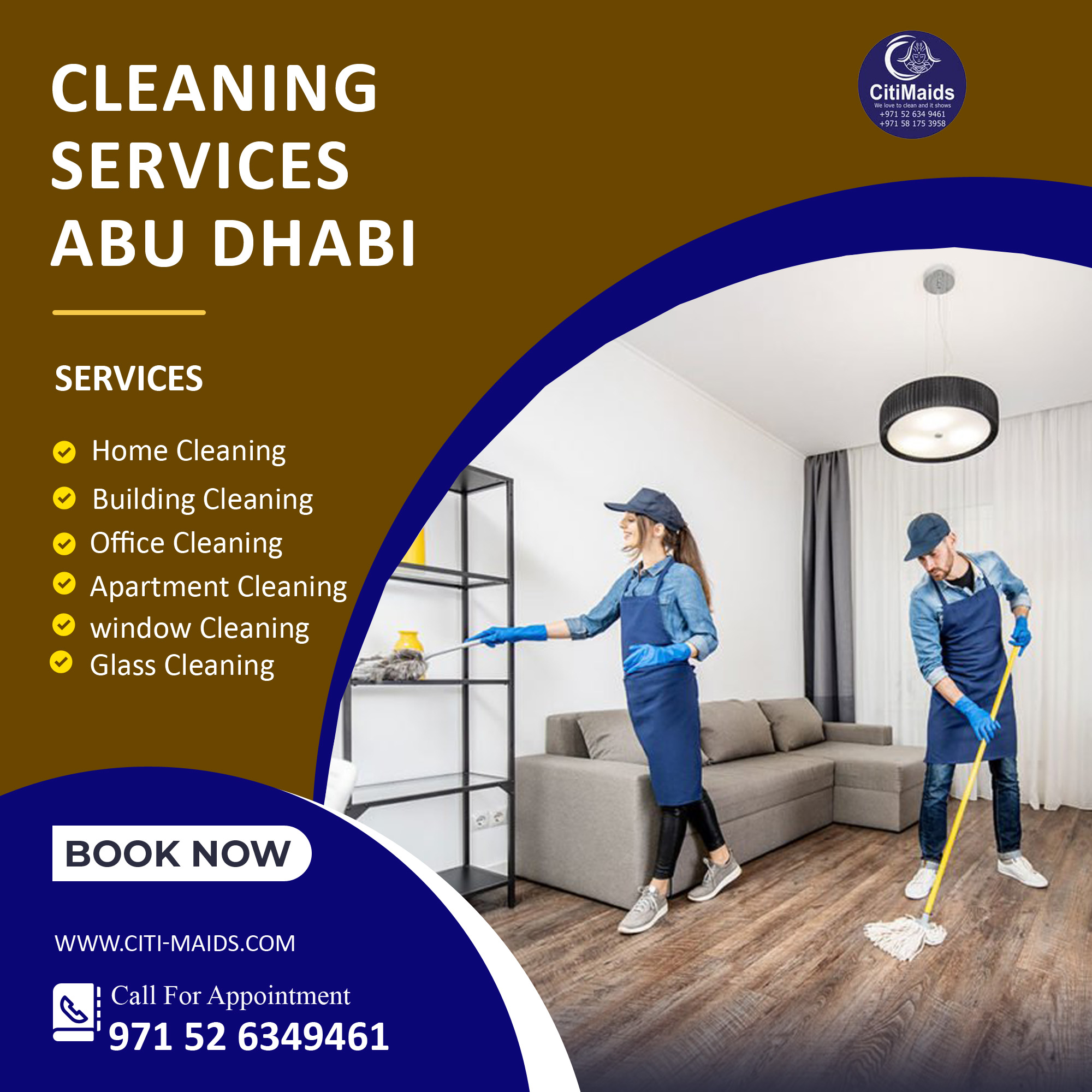 Cleaning Services Abu Dhabi Call :971 52 6349461